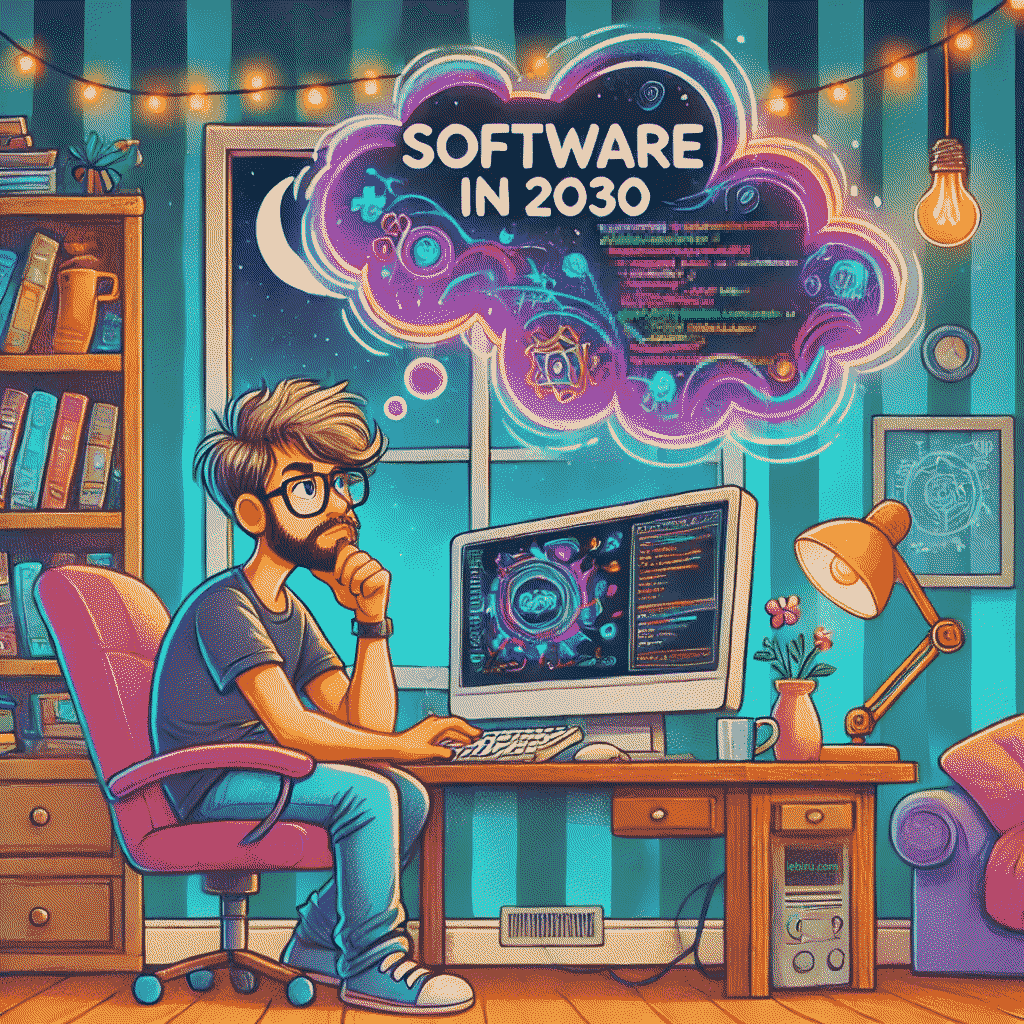 Developer thinking about the next 5 years of software.